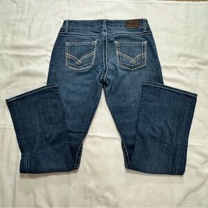 BKE Culture Stylish Rhinestone Blue Denim Jeans